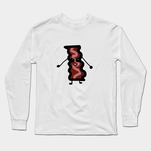 Happier Bacon! Long Sleeve T-Shirt by Cynrad